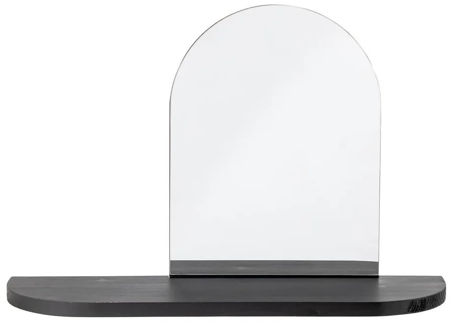 Fali tükör polccal, tömörfa kerettel 72x48 cm Annlie – Bloomingville