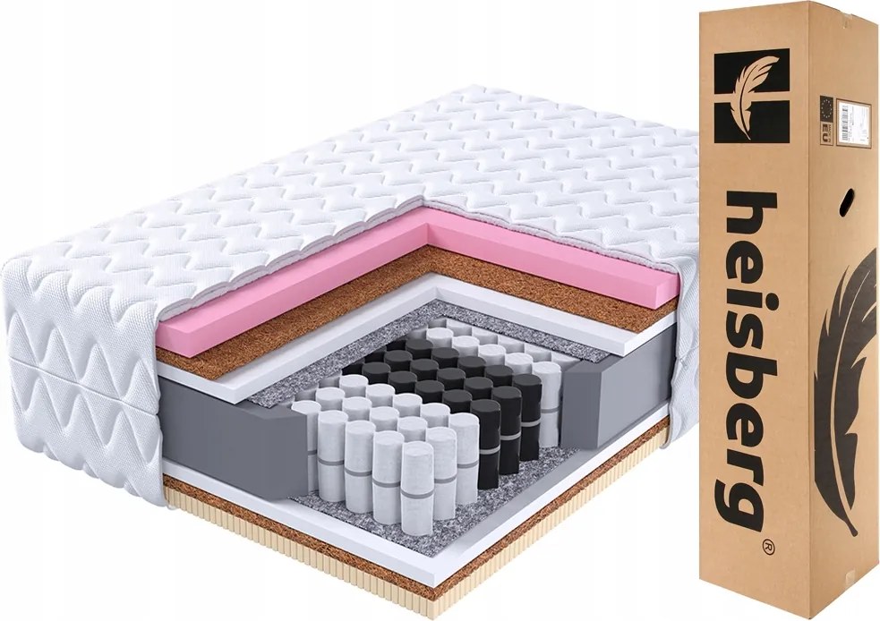 Zsebes matrac Paul 100x200 visco 4 cm kókusz latex Heisberg