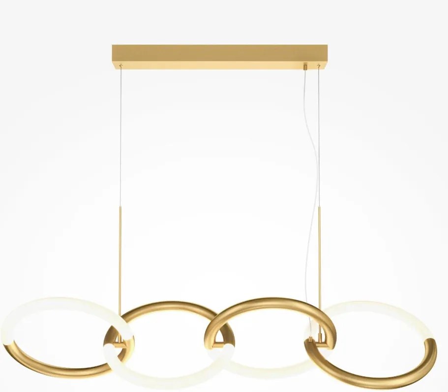 MAYTONI MOD165PL-L40G3K NODE Modern Led Függesztett Lámpa Fehér, Arany LED IP20