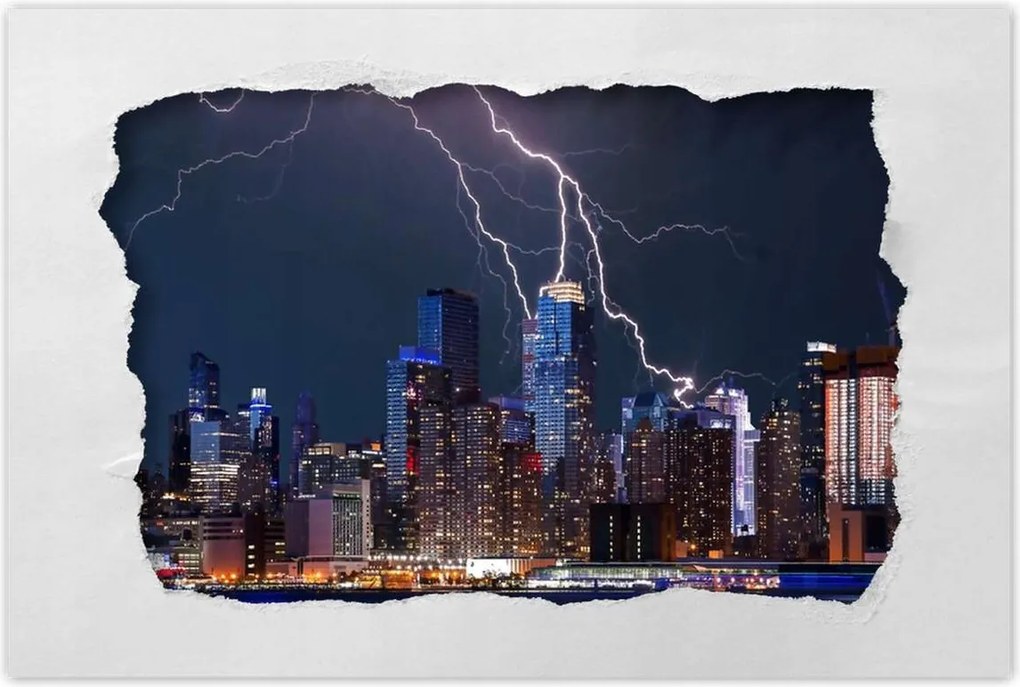 Poszterek 120x80 New York éjszaka