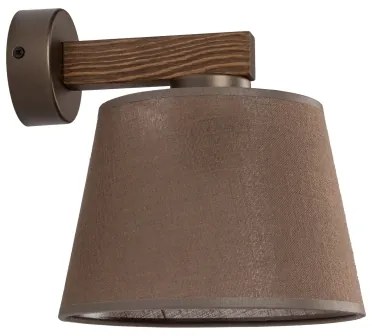 Brilagi - Fali lámpa LATTE 1xE27/15W/230V fenyő/barna