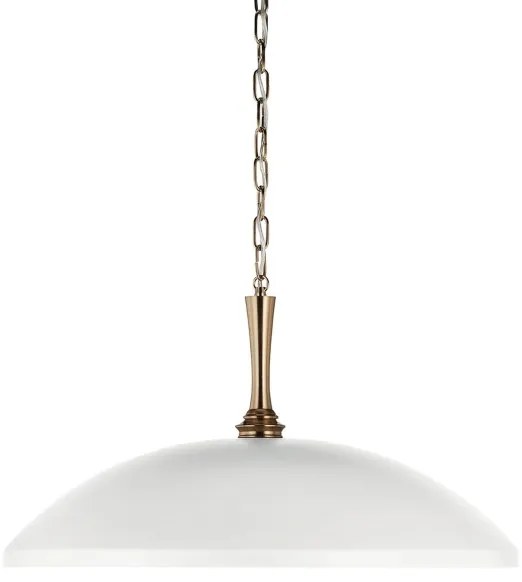 Kichler KL-DELAROSA-P-WH - Csillár láncon DELAROSA 1xE27/60W/230V fehér/réz