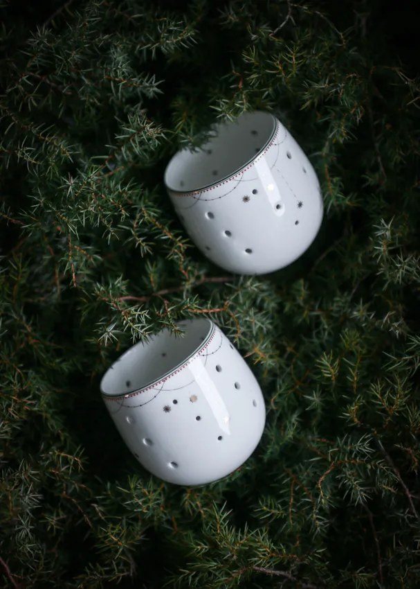 Garlands világítótál 8 cm, 2 db Julemorgen kollekció - Wik & Walsøe