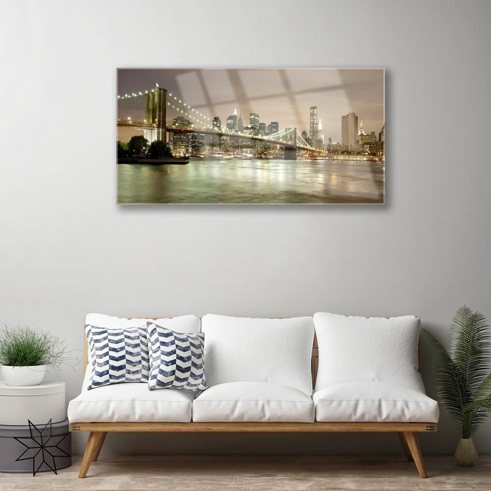 Akrilkép Bridge City Architecture 120x60 cm