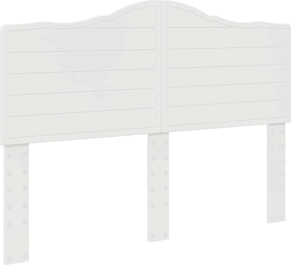 vidaXL Fejtámla Fényes Fehér 140 cm Faanyag