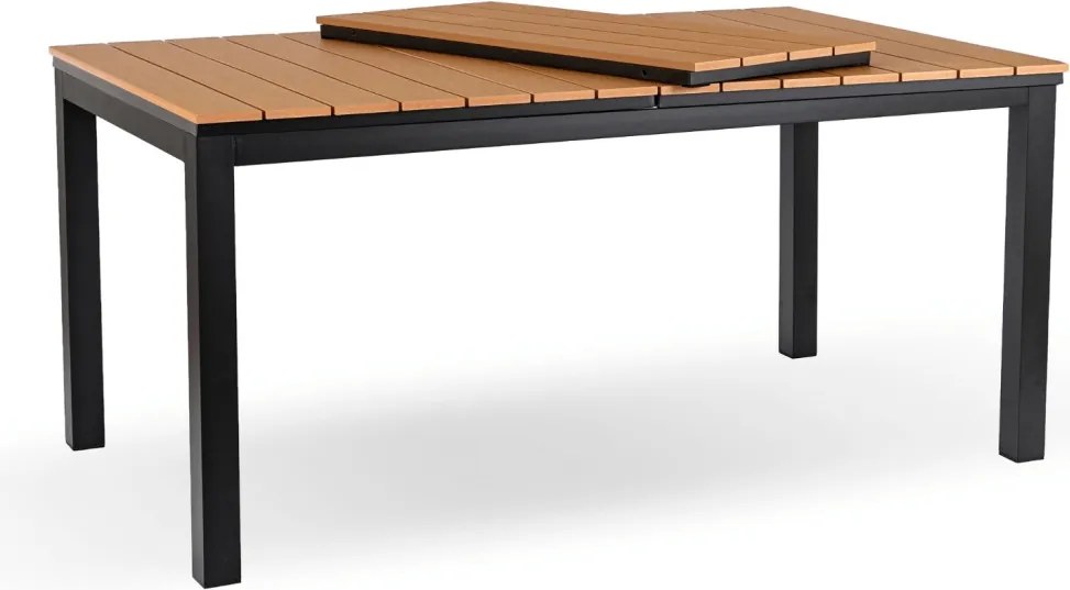 ARGOS kerti asztal 140-180 cm, tölgy-fekete