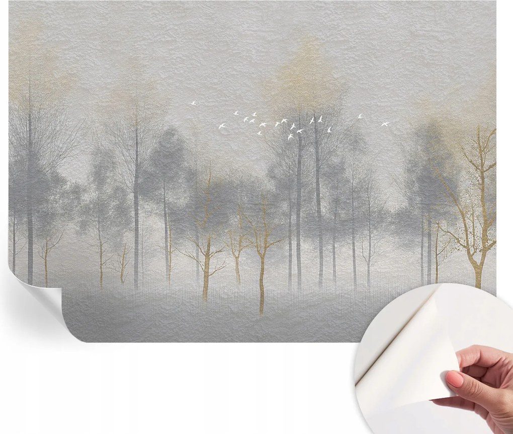 Modern Öntapadós Fotótapéta Mosható Erdei harmónia 312x219 cm