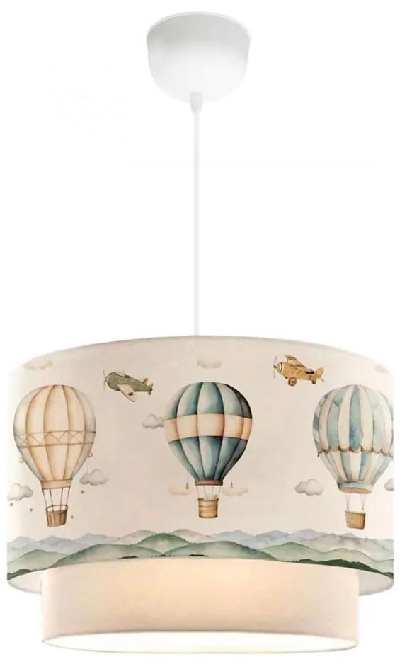 Gyerek csillár CANDY 1xE27/40W/230V fehér/többszínű