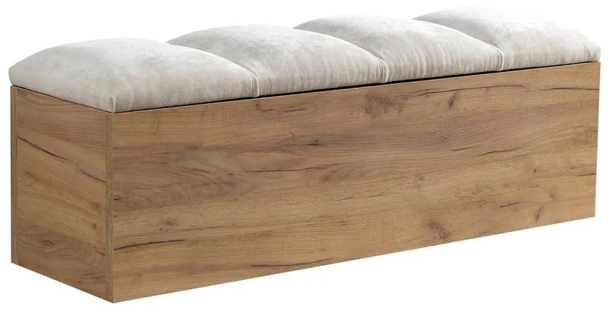 Világosszürke-natúr színű pad Kumo – Bobochic Paris