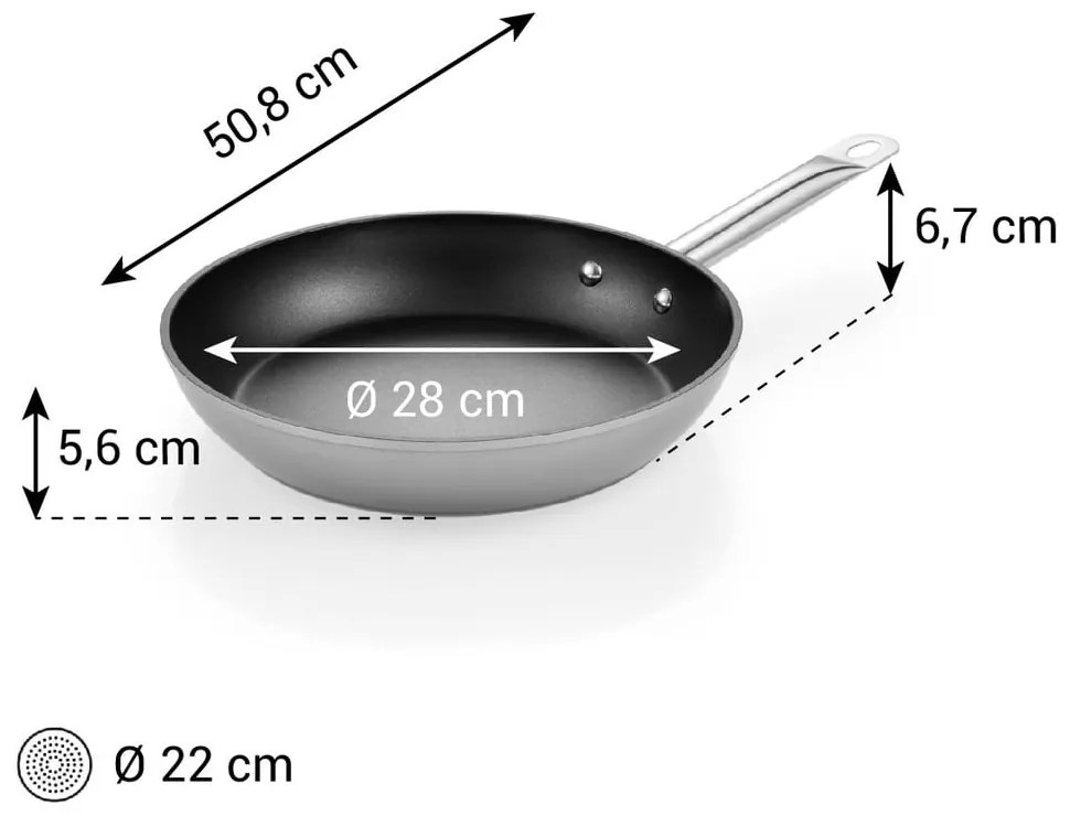 Alumínium serpenyő tapadásmentes felülettel ø 29 cm GrandChef+ – Tescoma