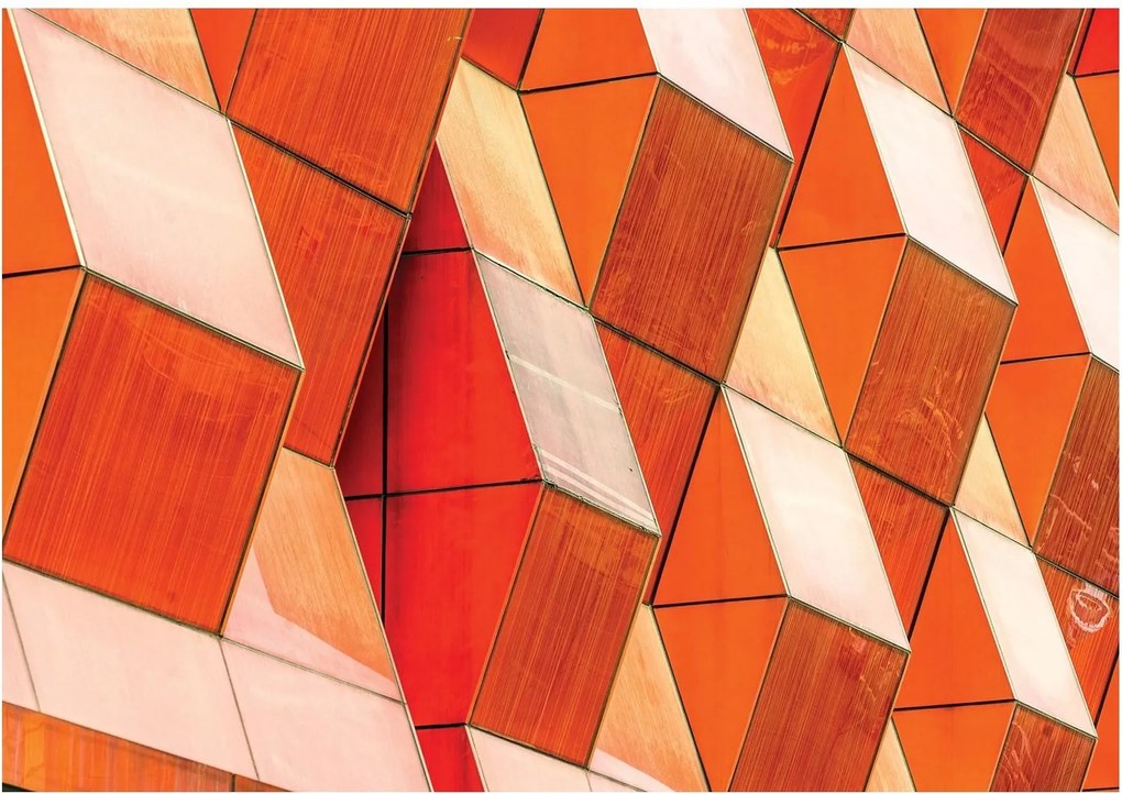 3D fotótapéta geometria tömb fal 208 x 146