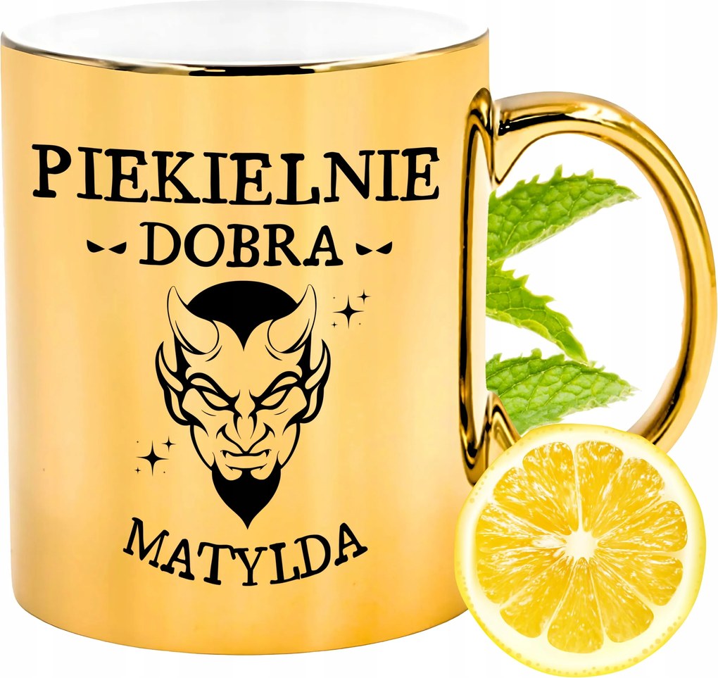 Prémium Arany Csillogó Bögre Matildának Ajándék Nyomtatott Fotóval