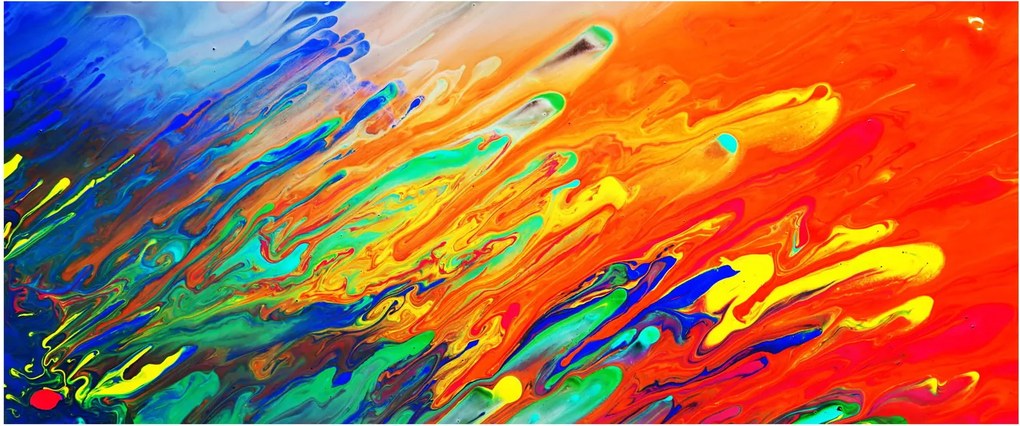 Kép - Színes absztrakció (120x50 cm)