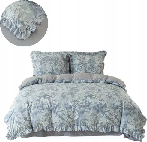 Fodros ágyneműhuzat garnitúra 200x220 Virágmintás ágyneműhuzat garnitúra