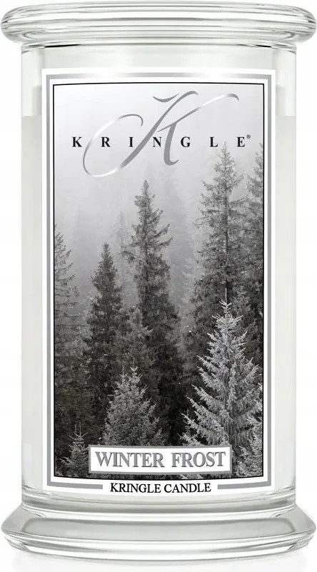 Winter Frost Kringle Candle nagy gyertya két kanóccal (624g)