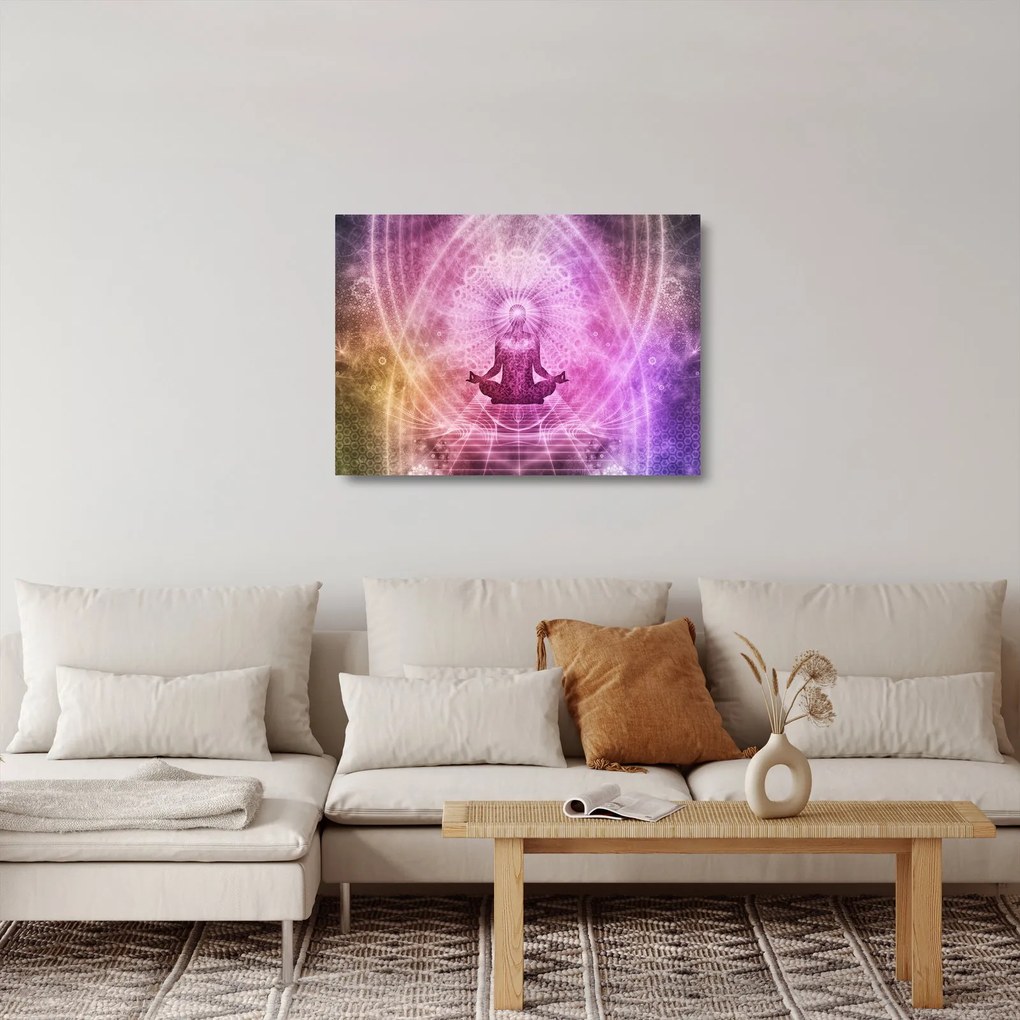 Meditáció képe (üvegen) (70x50 cm)