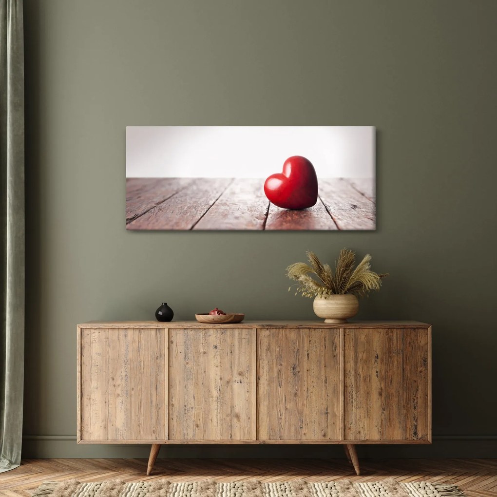 Egy fából készült szív képe (120x50 cm)