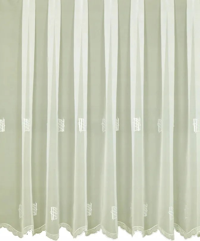 Mg Felicyt Fátyol hímzés Ecru 280cm magas lengyel 3mb