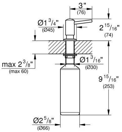 GROHE 40536000 - CONTEMPORARY 400 ml szappanadagoló, fényes króm