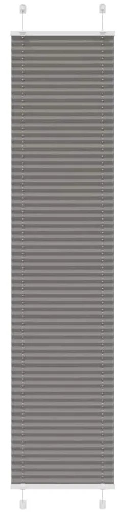 pliszírozott redőny antracit 40x200 cm szövetszélesség 39,4 cm