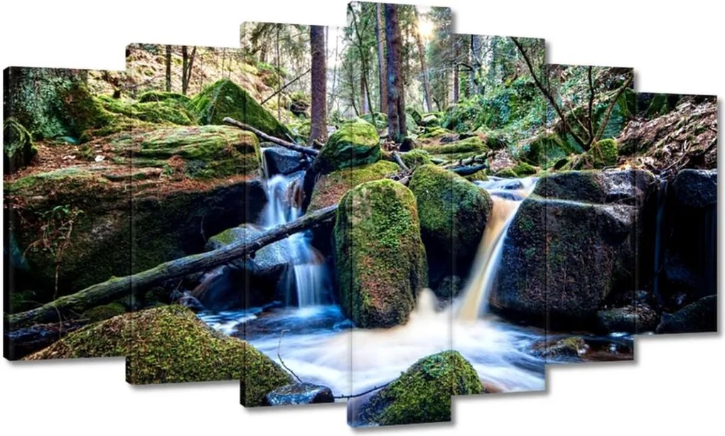 Festmények 140x80 Hegyi patak Tájkép