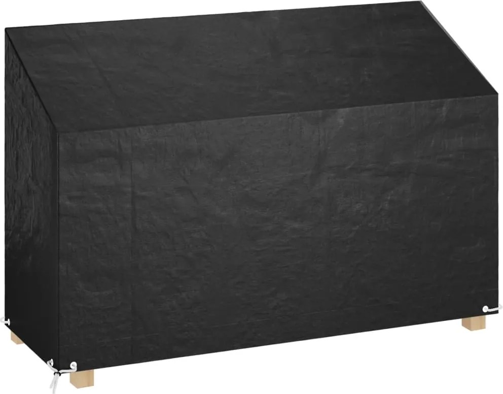 vidaXL polietilén kerti pad huzat 8 fűzőlyukkal 190 x 70 x 70/88 cm