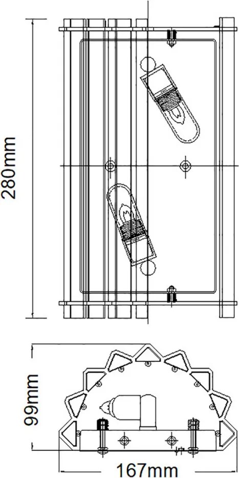 ELSTEAD KL-CRYSTAL-SKYE2 CRYSTAL SKYE Kristály Fali Lámpa Króm, Átlátszó G9 IP44