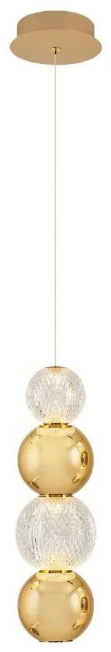 LED drótkábeles csillár CREMONA LED/7W/230V 3000K aranyszínű