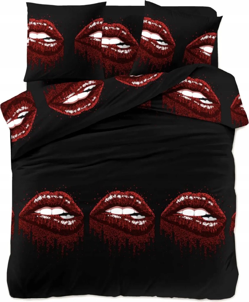 Mikroszálas ágynemű ROUGEA fekete Ágyneműhuzat mérete: 70 x 80 cm | 140 x 200 cm