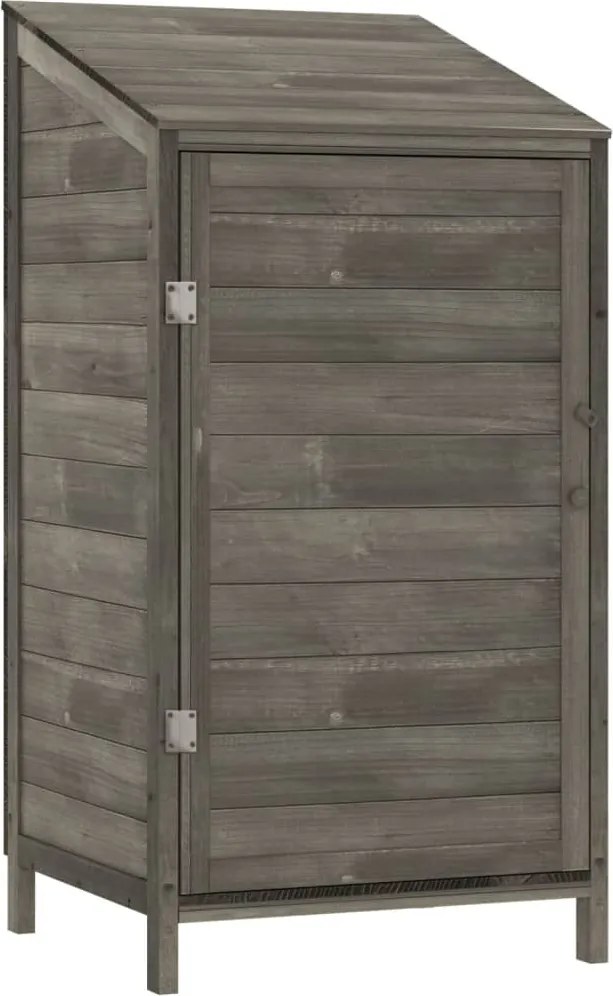 vidaXL antracitszürke tömör fenyőfa kerti fészer 55 x 52 x 112 cm