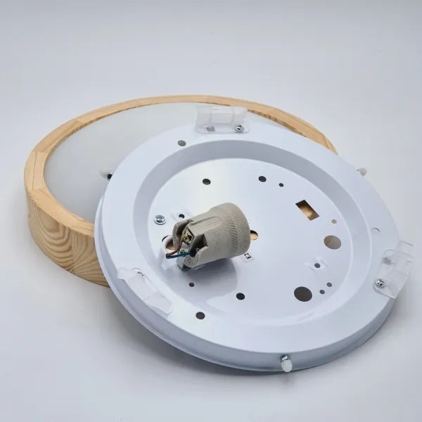 Mennyezeti lámpa NATURAL SLIM 1xE27/60W/230V ø 27 cm fenyő