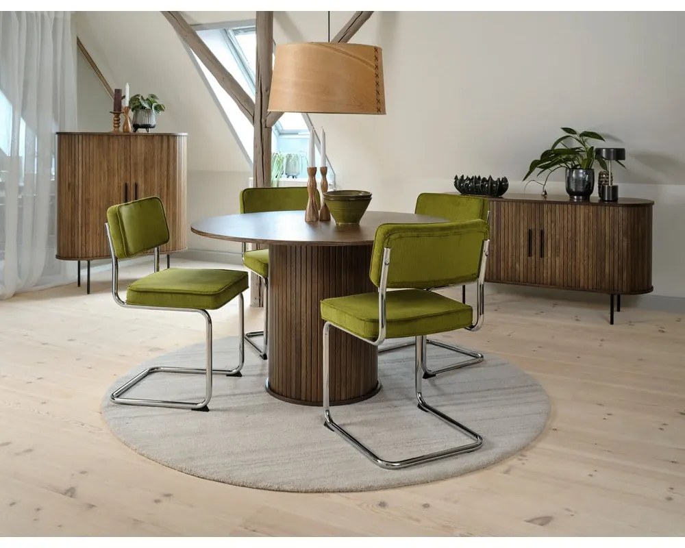 Piros kordbársony étkezőszék Rupert – Unique Furniture