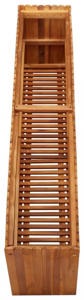 tömör akácfa kerti magaságyás 150 x 30 x 50 cm