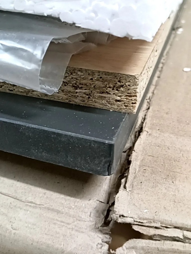 AKCIÓ Íróasztal tölgy artisan dekorban antracit asztallappal B-011 II. osztály