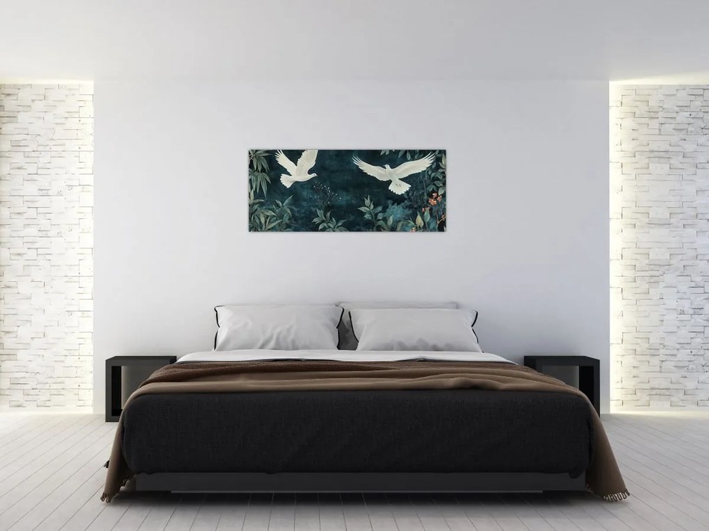 Kép - Két galamb (120x50 cm)