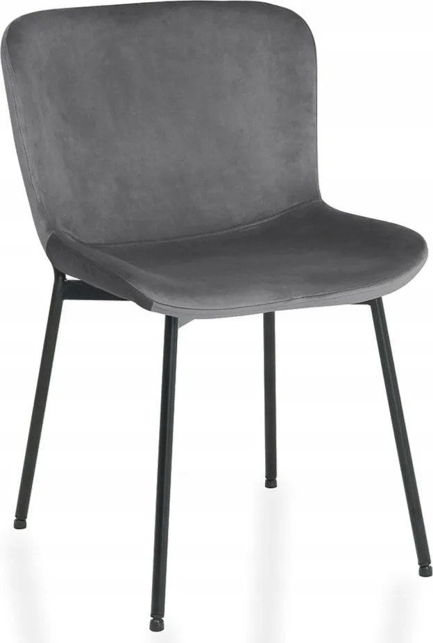 Szürke velúr kárpitozott szék fésülködőasztalhoz, étkezőbe, nappaliba Colby