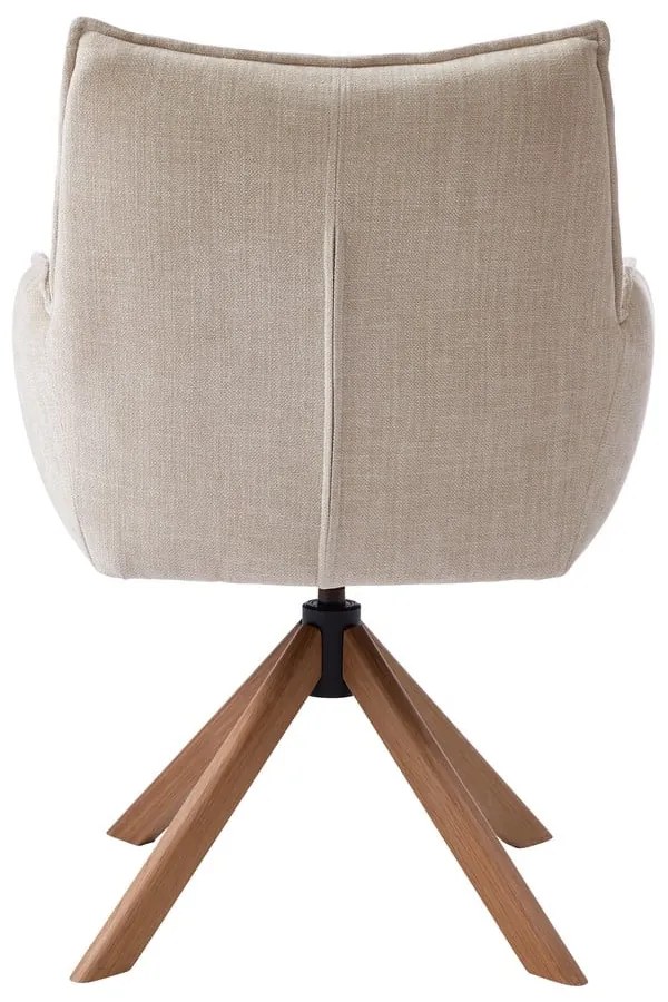 Krémszínű kárpitozott étkezőfotel szett 2 db-os Marilla – Unique Furniture