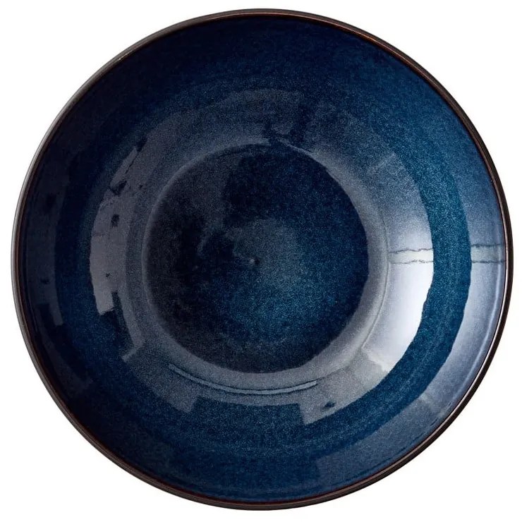 Fekete-kék kőedény tál ø 30 cm Gastro Dark Blue/Black – Bitz