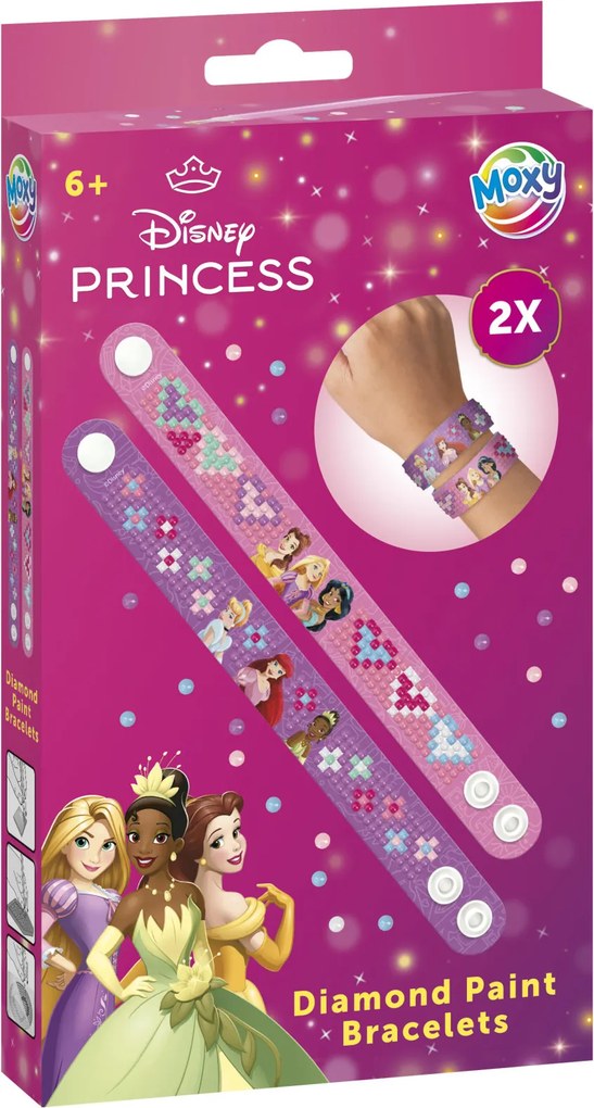 Disney Hercegnők Moxy gyémántszemes karkötő szett 2 db-os