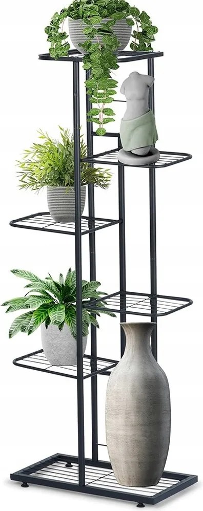 Virágágyás Többszintes fém padlóállvány növények virágok 106 cm