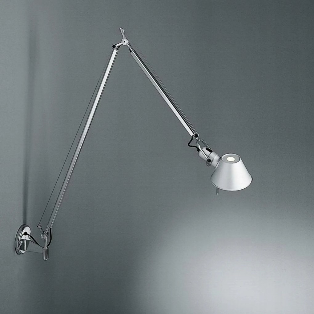 Artemide Tolomeo Braccio Led szabályozható fényerejű, fali lámpa, 12W, 3000K, alumínium