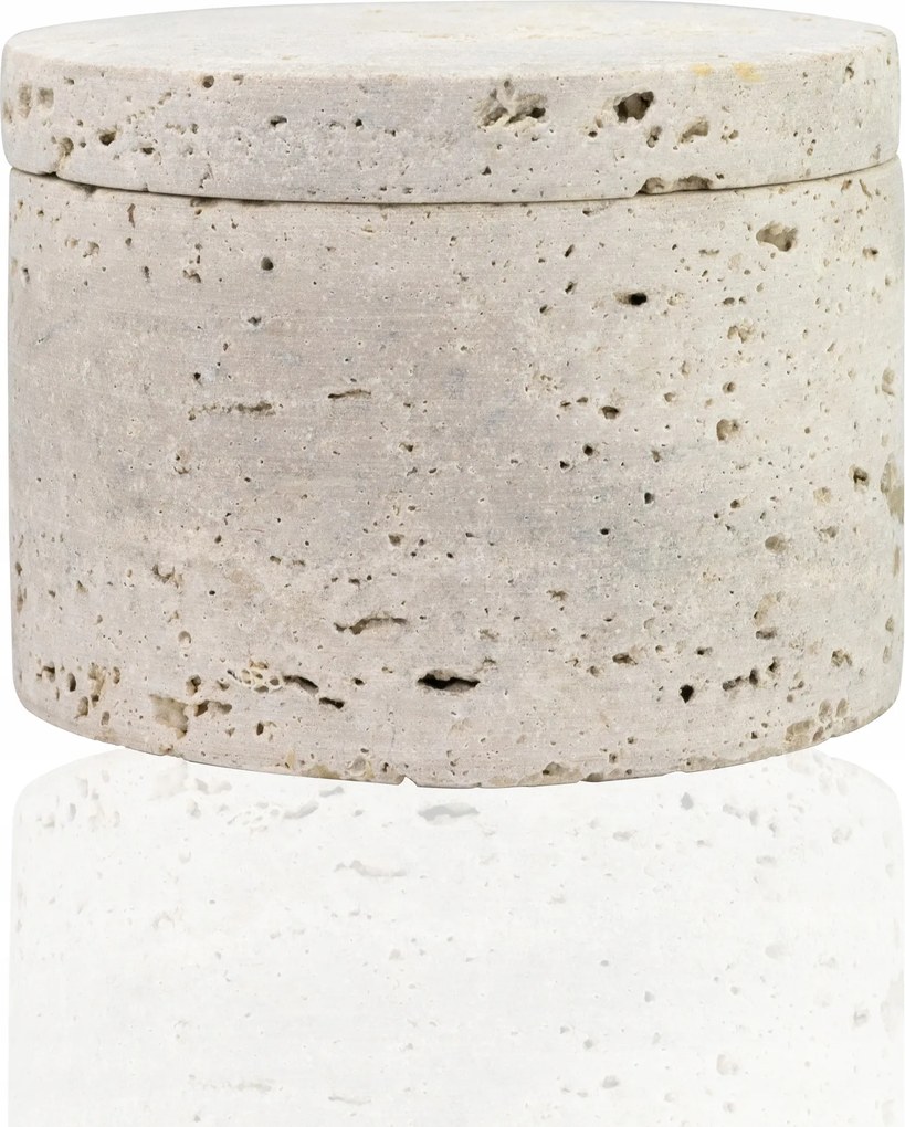 Doboz Kerek Kő Ékszerdoboz Díszes Elegáns 10 cm