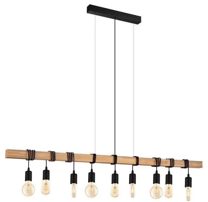 Eglo 182429 - TOWNSHEND kábeles csillár 9xE27/60W/230V