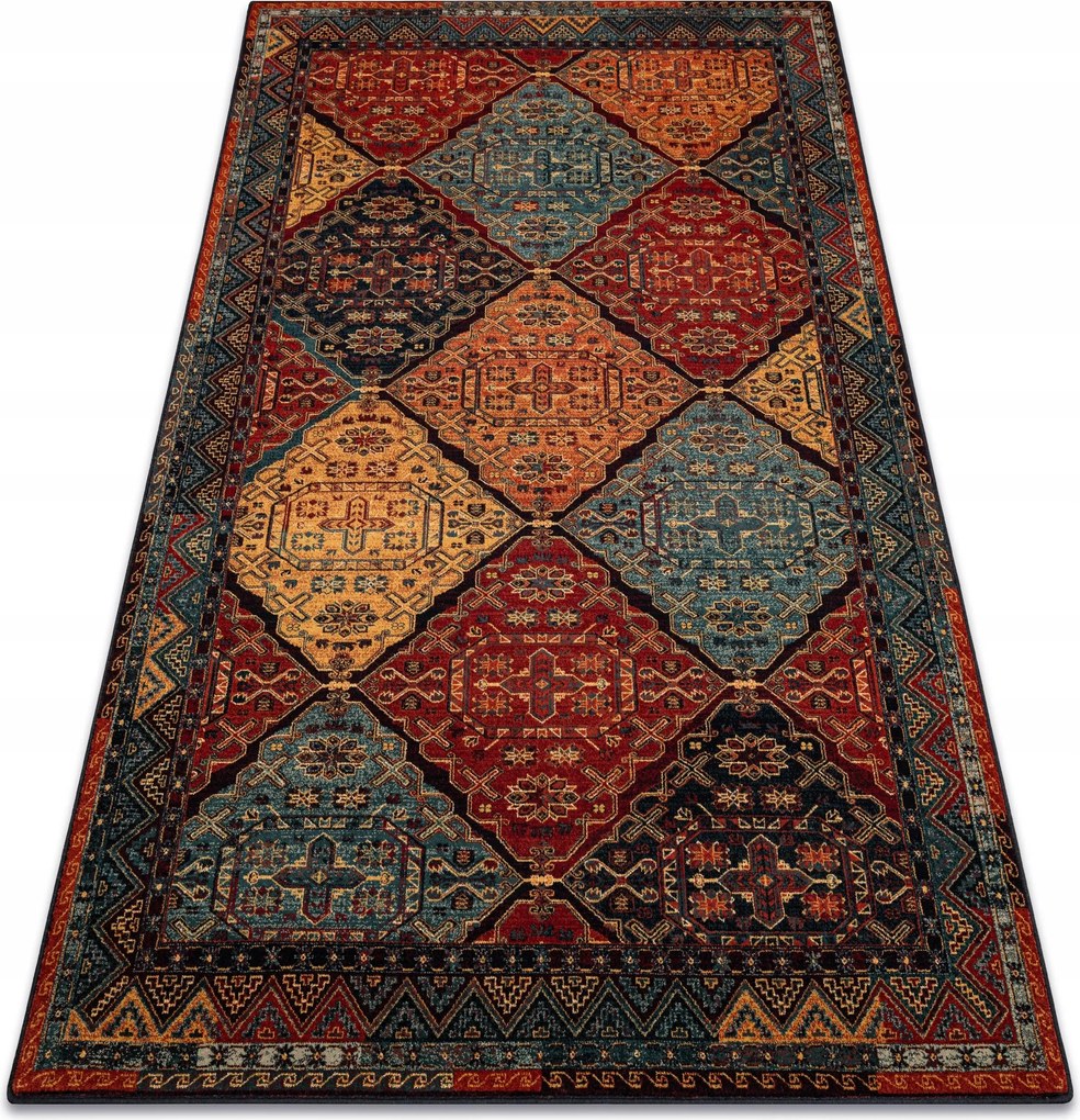 Szőnyeg Lengyelország 170x235 Astoria Romby rubin Gyapjú #POL233