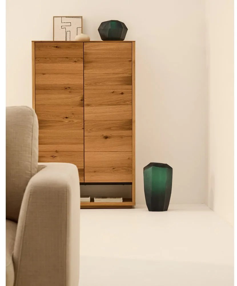 Petróleum színű üveg váza (magasság 45 cm) Geonix – Kave Home