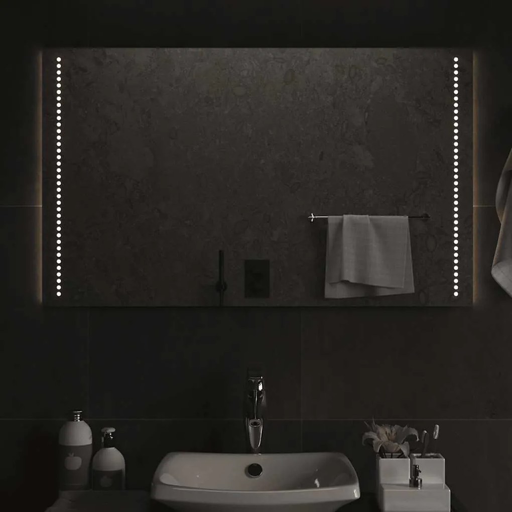 LED-es fürdőszobatükör 100x60 cm