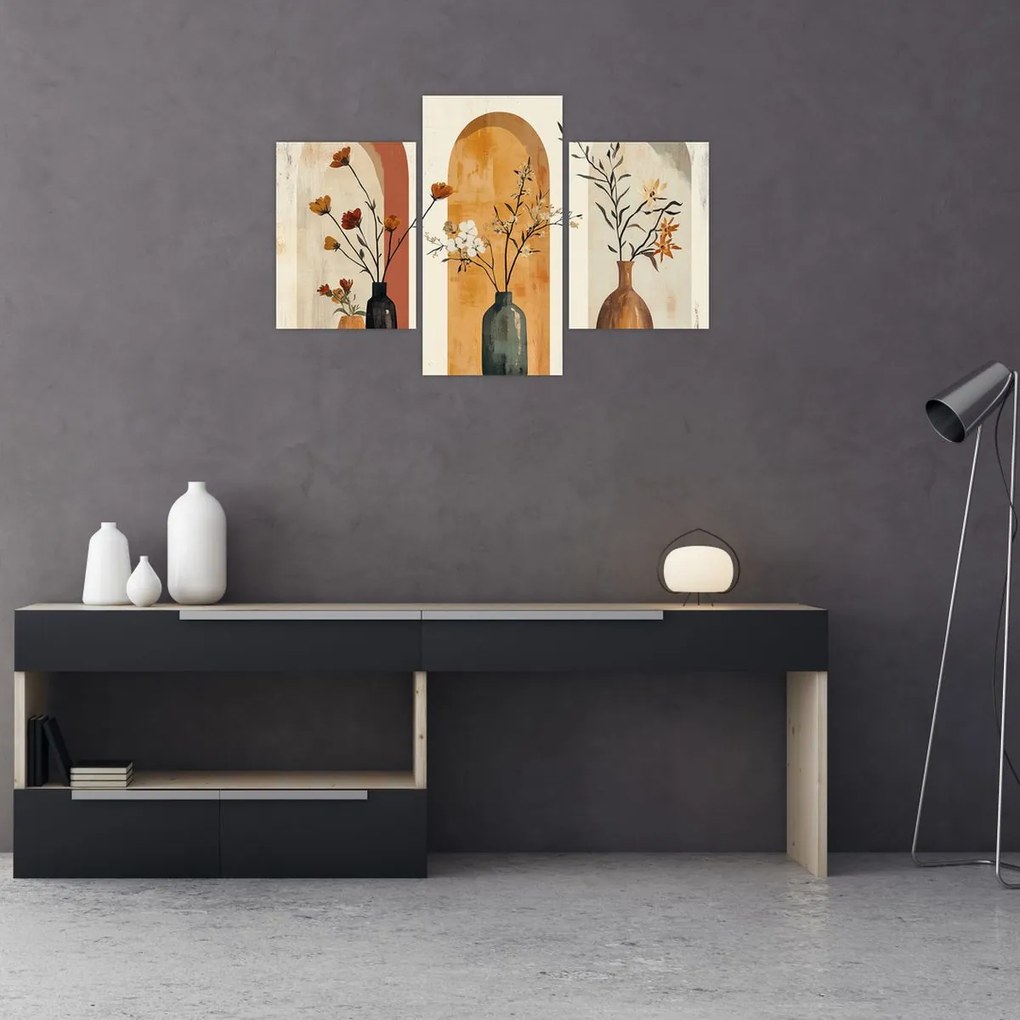 Kép - Vázák boltívekben (90x60 cm)