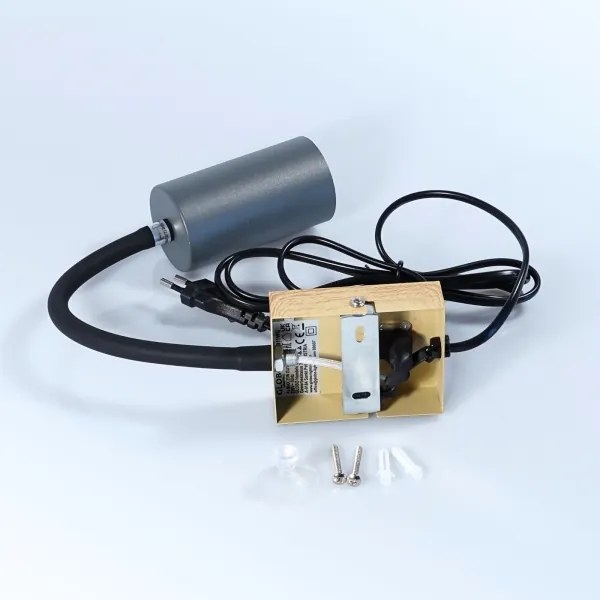 Globo 57911WG - Rugalmas fali lámpa ROBBY 1xGU10/25W/230V szürke/barna