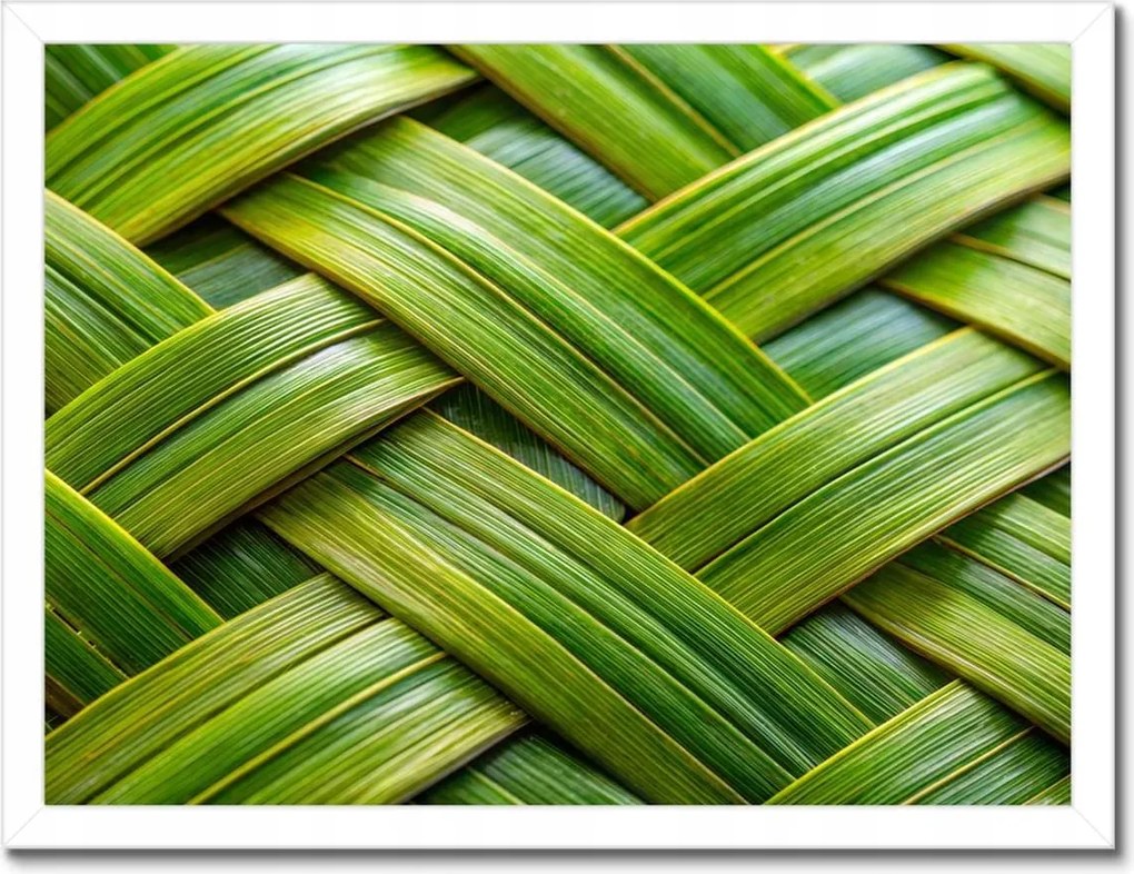 Poszterek keretben 40x30 Zöld fonott zöld rattan