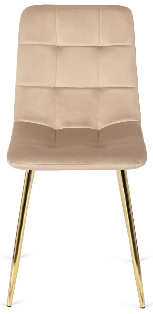 Krémszínű Bársony Étkezőszék YORK